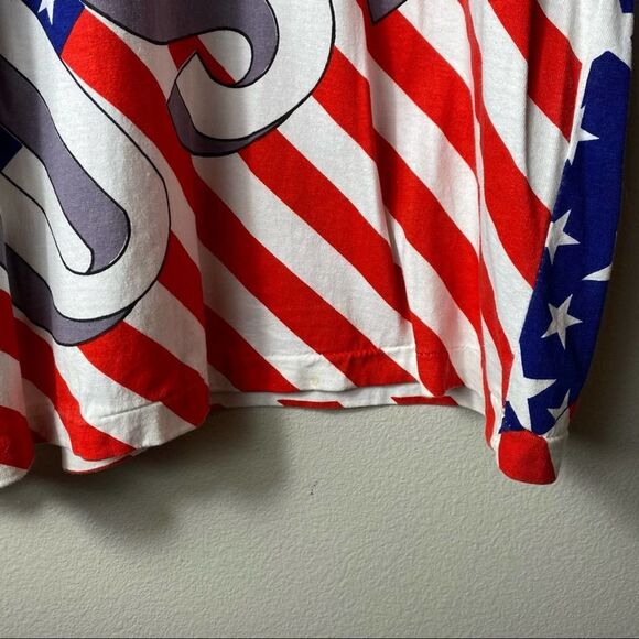 Vintage Olympics Shirt Mens Size Large USA Polo All Over Print America AOP - Picture 7 of 16